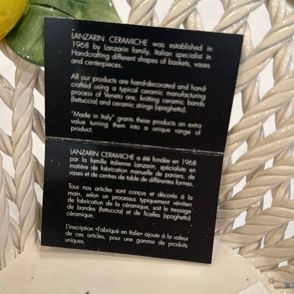 Handmade by Lanzarin bowl - Picture 4 of 5